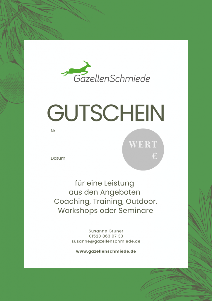 Gazellenschmiede gutschein